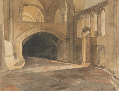 Norwich Cathedral- Entrance to Jesus Chapel by John Sell Cotman